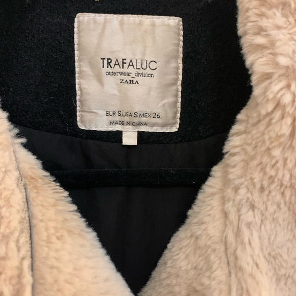 Zara Trafaluc | Faux Fur Moto shearling jacket - Picture 3 of 5
